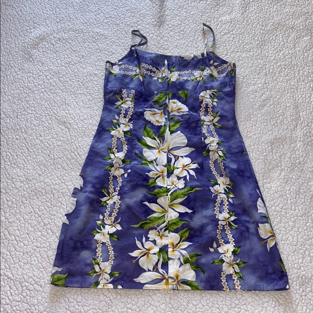 Elegant Floral Purple Mini Dress - Picture 9 of 9
